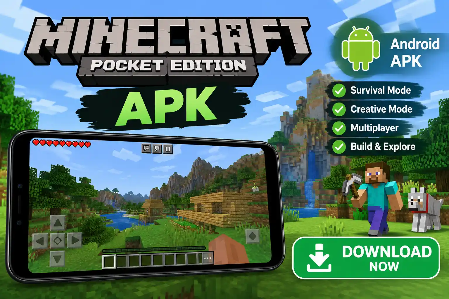 Minecraft Pocket Edition APK Download 2026