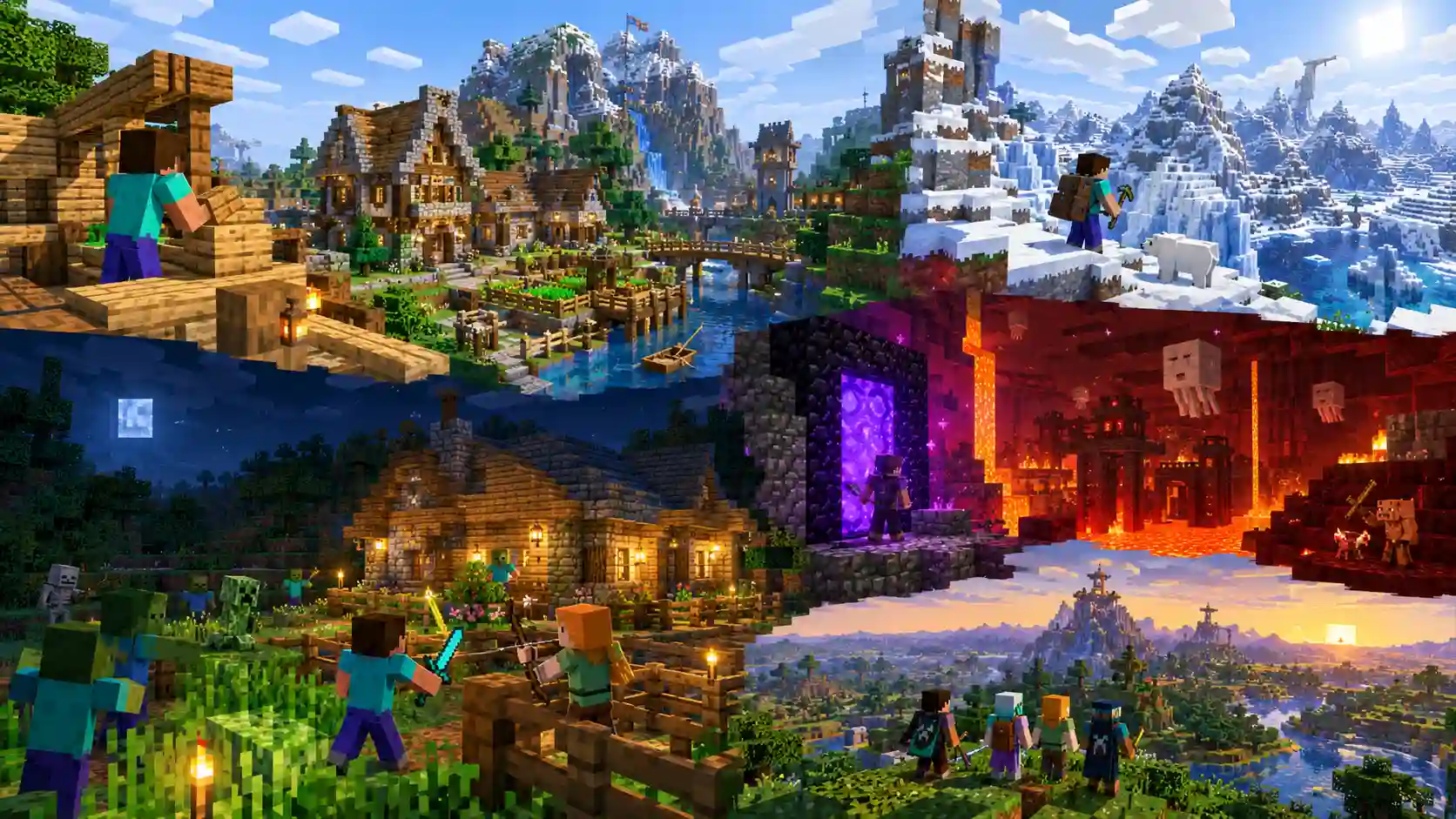 Minecraft official gameplay and customization